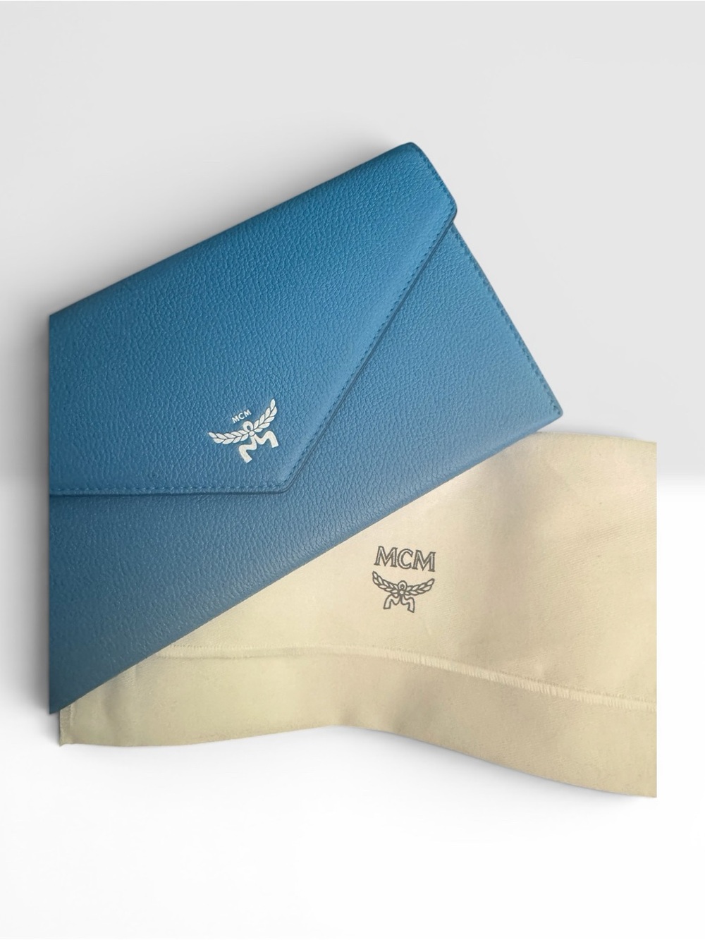 MCM Blue Himmel Continental
Envelope Clutch  NEW - Picture 8 of 10